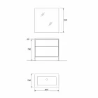 Luxe design badkamermeubels in hout 90 cm Made in Italy - Cizco Viadurini