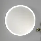 Badkamermeubels in wit hout en walnoot en keramiek 156 cm Made in Italy - Renga Viadurini