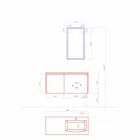 Hangend designmeubilair, moderne badkamersamenstelling - Callisi9 Viadurini