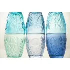 Modern Blauw Gekleurde Glazen 6 Stuks Water Service - Mazara Viadurini