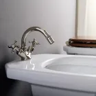 Bidet met één gat in zwaar messing met afval Made in Italy - Polignano Viadurini