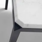 My Home Bebop designtafel wit marmer H74xL210cm gemaakt in Italië Viadurini