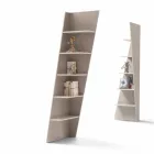 My Home Esquina design hoek boekenkast MDF gelakt H220cm gemaakt in Italië Viadurini