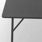 My Home Mek salontafel MDF antraciet grijs ontwerp L79xH39cm gemaakt in Italië Viadurini