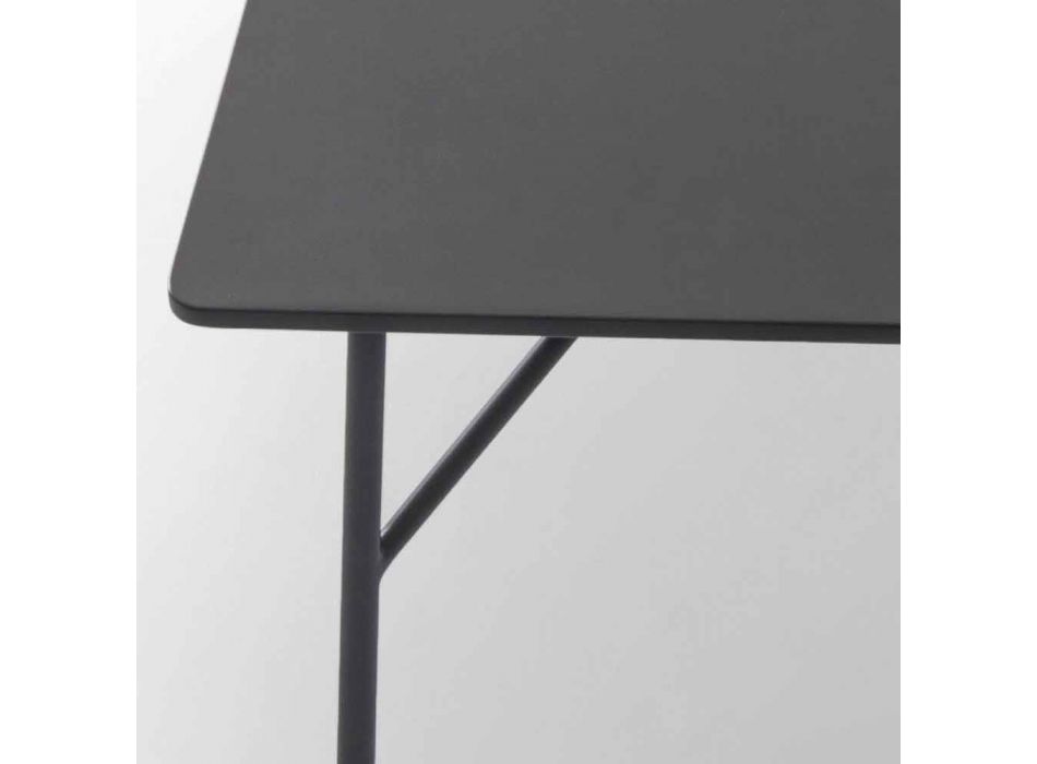 My Home Mek salontafel MDF antraciet grijs ontwerp L79xH39cm gemaakt in Italië Viadurini