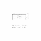 My Home Mirage design dressoir van gelakt MDF H71xL210cm gemaakt in Italië Viadurini