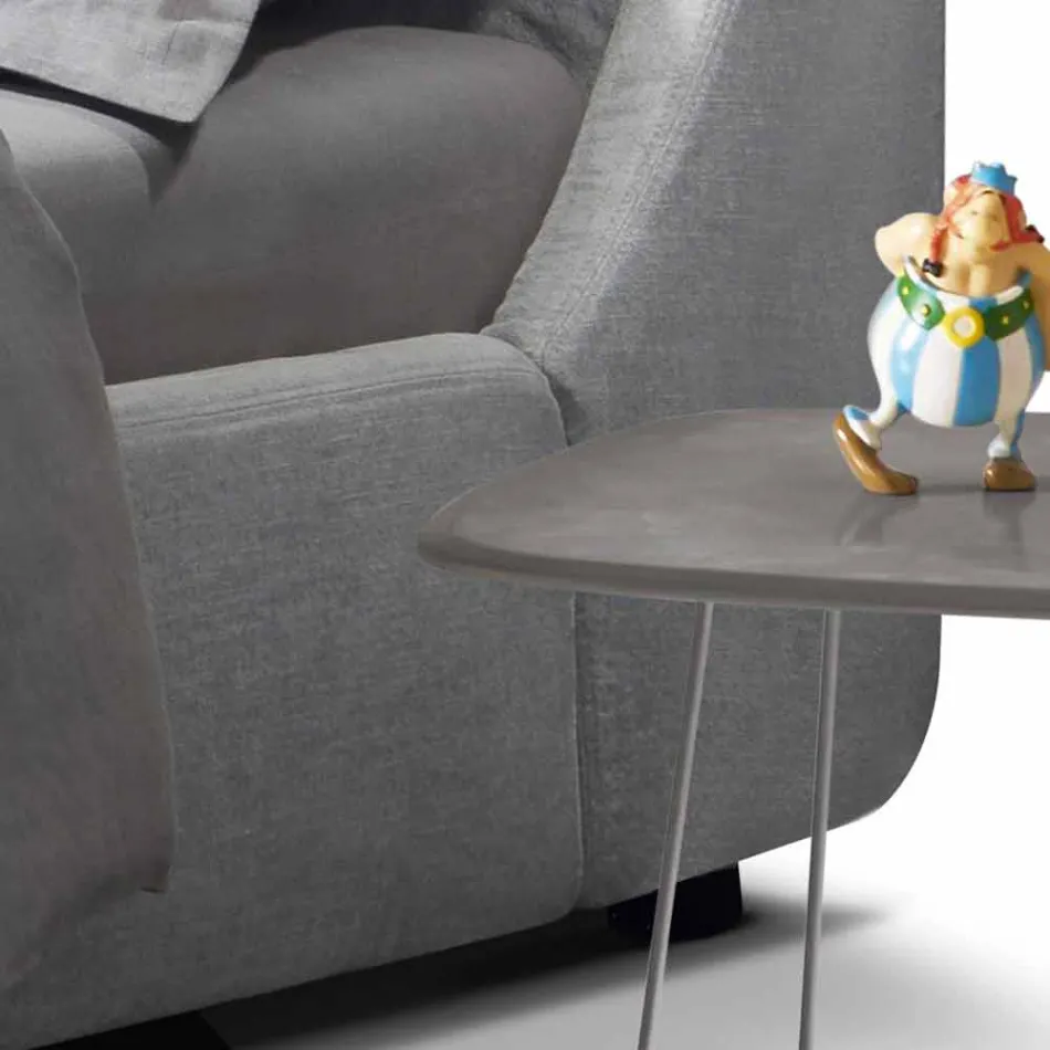 My Home Sleepway gestoffeerd tweepersoonsbed 180x90cm gemaakt in Italië Viadurini