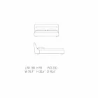 My Home Sleepway gestoffeerd tweepersoonsbed 180x90cm gemaakt in Italië Viadurini