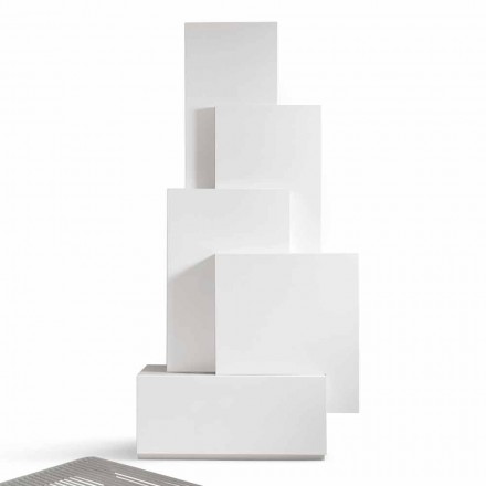 My Home Tetris mobiele woonkamer torenontwerp MDF H196cm gemaakt in Italië Viadurini