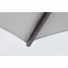 3x3 parasol met lichtgrijze stof en antracietkleurige structuur - Dalton Viadurini
