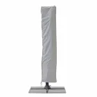 3x3 parasol met lichtgrijze stof en antracietkleurige structuur - Dalton Viadurini