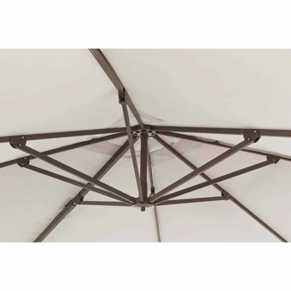 3x3 parasol met polyester doek en aluminium paal - Texas Viadurini