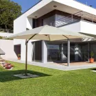 3x3 parasol met polyester doek en aluminium paal - Texas Viadurini