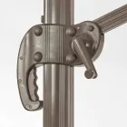 3x3 parasol met polyester doek en aluminium paal - Texas Viadurini