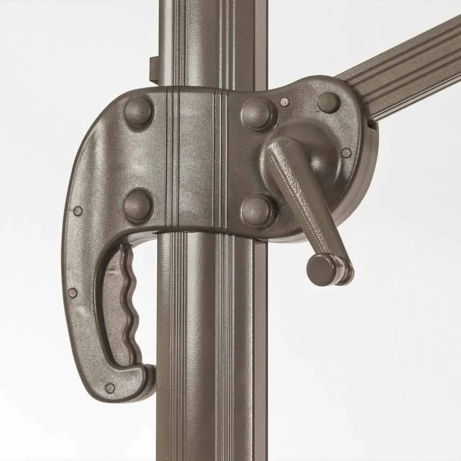 3x3 parasol met polyester doek en aluminium paal - Texas Viadurini