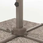 3x3 parasol met polyester doek en aluminium paal - Texas Viadurini