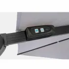 3x3 Outdoor Paraplu in Grijs Polyester en Antraciet Kleur Aluminium - Coby Viadurini