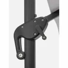 3x3 Outdoor Paraplu in Grijs Polyester en Antraciet Kleur Aluminium - Coby Viadurini