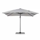 3x3 Outdoor Paraplu in Grijs Polyester en Antraciet Kleur Aluminium - Coby Viadurini