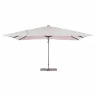 3x4 Outdoor Paraplu met Zandkleurig Polyester - Flamingodoek Viadurini