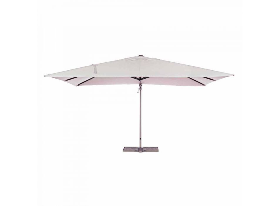 3x4 Outdoor Paraplu met Zandkleurig Polyester - Flamingodoek Viadurini