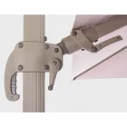 3x4 Outdoor Paraplu met Zandkleurig Polyester - Flamingodoek Viadurini