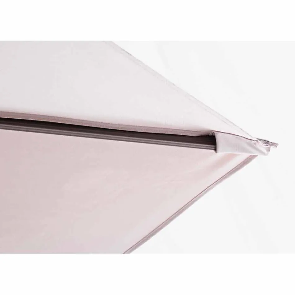 3x4 Outdoor Paraplu met Zandkleurig Polyester - Flamingodoek Viadurini