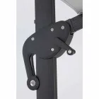 Buitenparaplu 4x4 in lichtgrijs polyester en aluminium - Daniel Viadurini