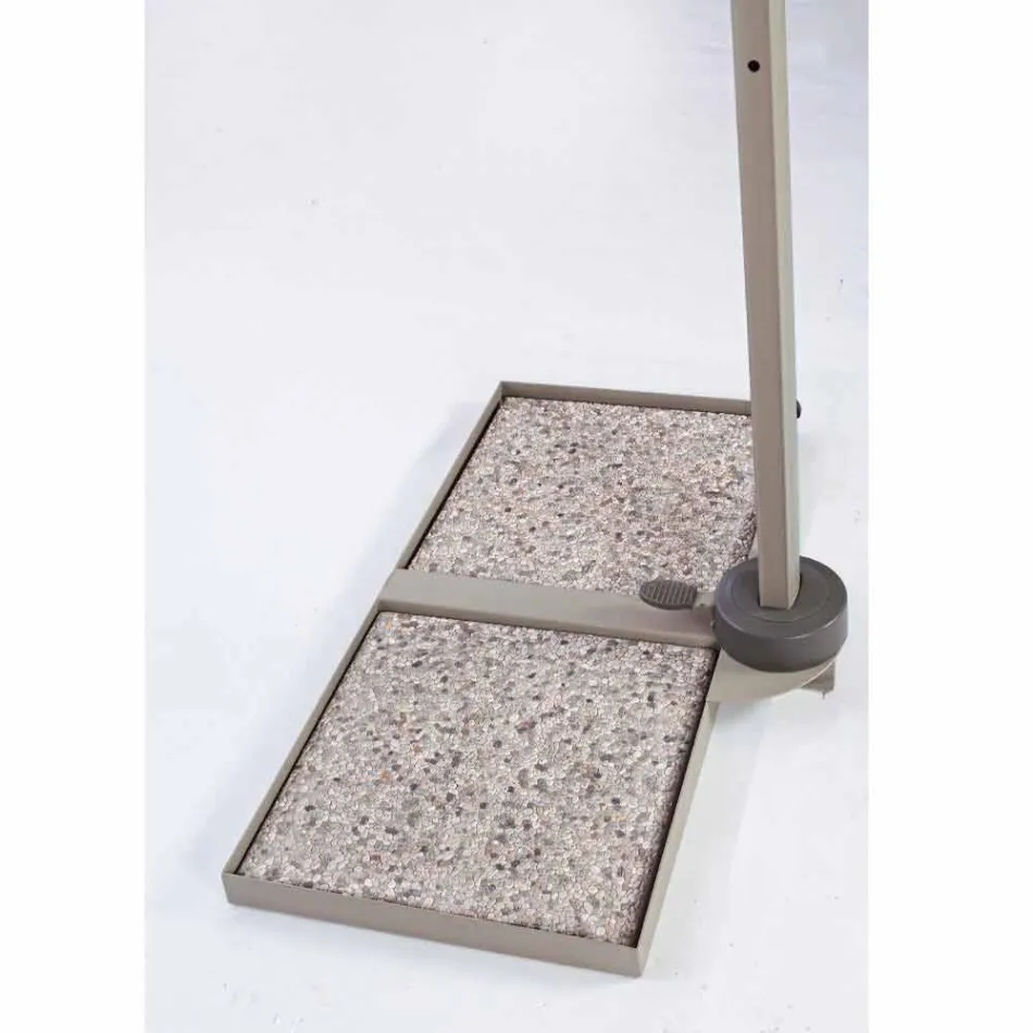 Diameter buitenparaplu 3,5m in polyester met aluminium paal - Linfa Viadurini