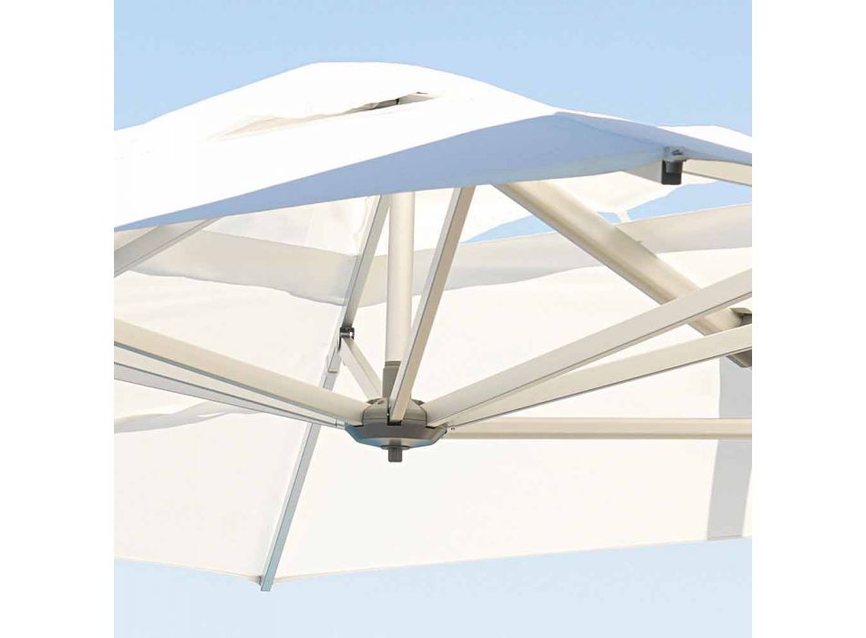 Waterafstotende parasol voor buiten met 3x4 granieten voet - Zeus van Talenti