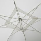 Buitenparaplu van polyester met structuur van wit aluminium - Zinica Viadurini