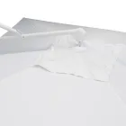 Buitenparaplu van polyester met structuur van wit aluminium - Zinica Viadurini