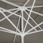 Outdoor stoffen paraplu met metalen structuur Made in Italy - Solero Viadurini