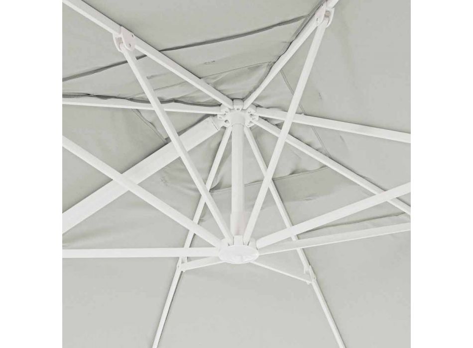 3x4 aluminium tuinparaplu met polyester stof - Fasma Viadurini