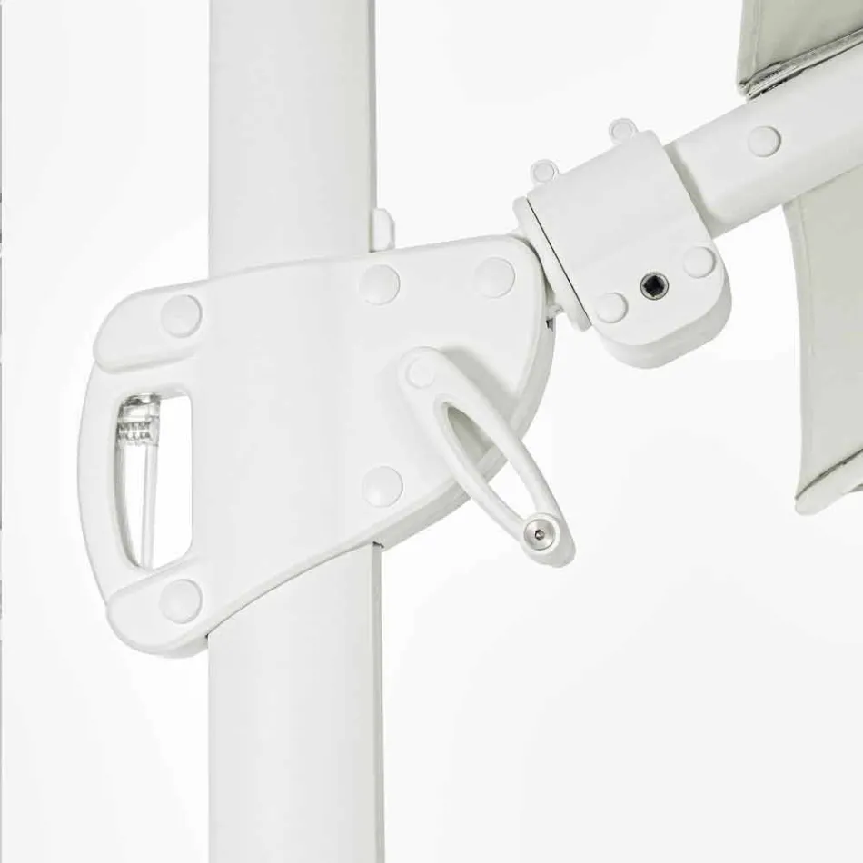 3x4 aluminium tuinparaplu met polyester stof - Fasma Viadurini