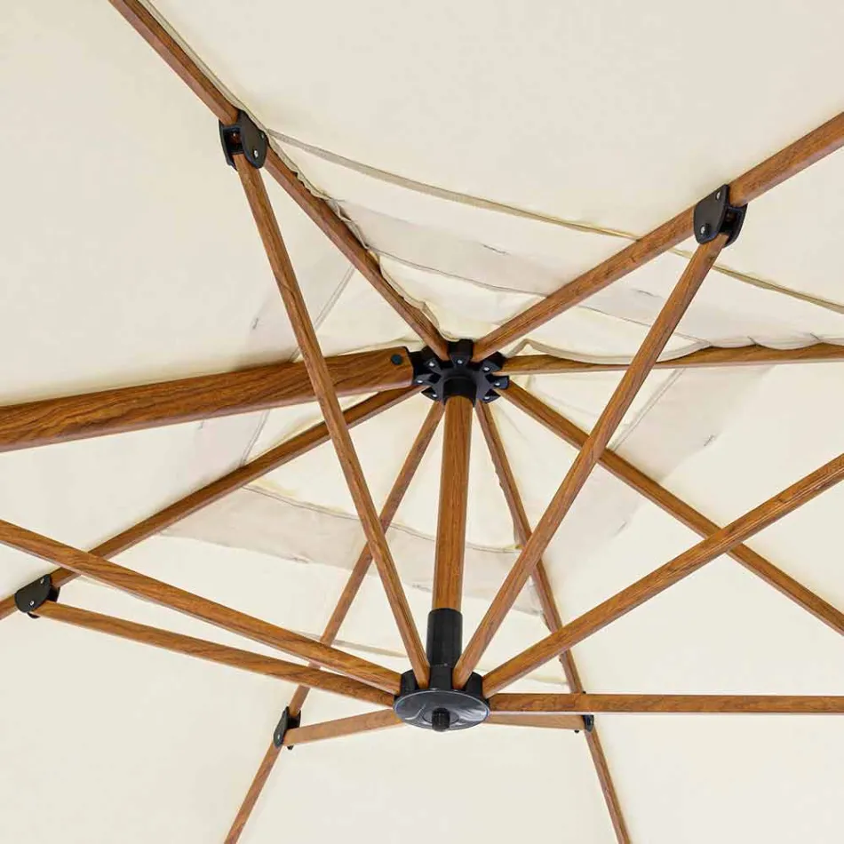 3x4m tuinparaplu in aluminium en polyester, Homemotion - Marco Viadurini