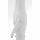 4x4 tuinparaplu met polyester doek en stalen voet - Nastio Viadurini