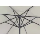 4x4 tuinparaplu met polyester doek en stalen voet - Nastio Viadurini