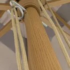 Tuinparasol met duifgrijs polyester canvas 3x4 m, Homemotion - Lucius Viadurini