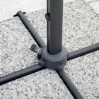 Polyester paraplu met handvat en zijstok - Nexa Viadurini