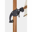 3x3 aluminium parasol met beige polyester stof - Leano Viadurini