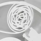 Grote moderne ronde gekleurde wandklok - Cat Viadurini