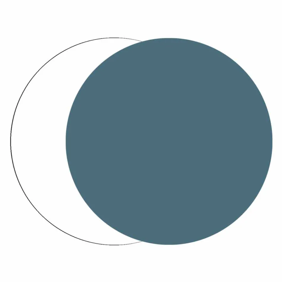 Grote wandklok in gekleurd hout zeshoekig modern design - Nidodape Viadurini