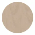 Wandklok in licht of donker hout met een modern bloemmotief - Aquilegia Viadurini