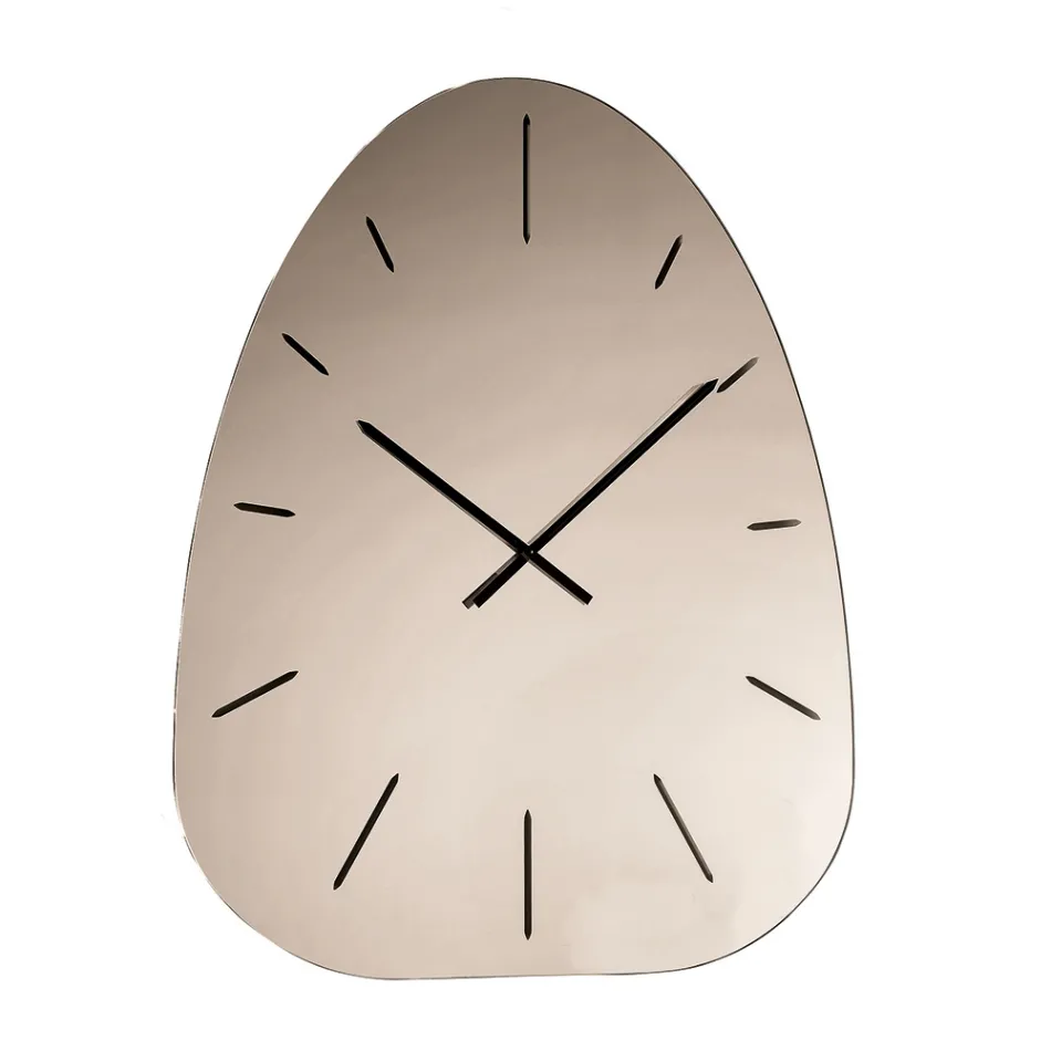 Claudia wandklok van spiegelglas met lasergegraveerde cijfers Viadurini