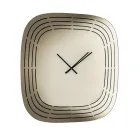 Cesira wandklok van spiegelglas met lasergegraveerde details, gemaakt in Italië. Viadurini