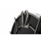 Moderne design ronde wandklok in ijzer en MDF - Hope Viadurini