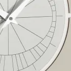 Klok met reliëf frame en polypropyleen met verschillende kleuren - Lunarium Viadurini