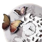 Klok met vlinderdecoratie in verschillende afwerkingen Made in Italy - Manchetknopen Viadurini