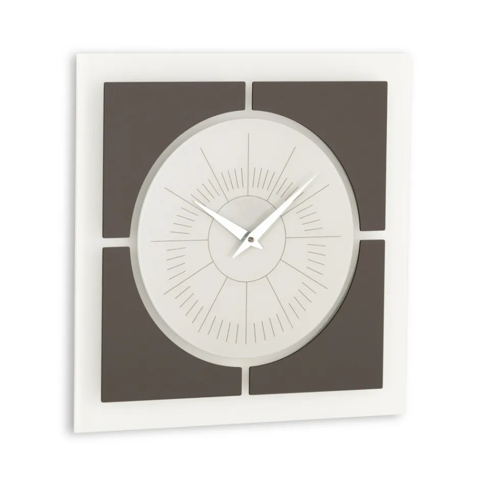 Methacrylaat wandklok en linnen montuur Made in Italy - Battito Viadurini